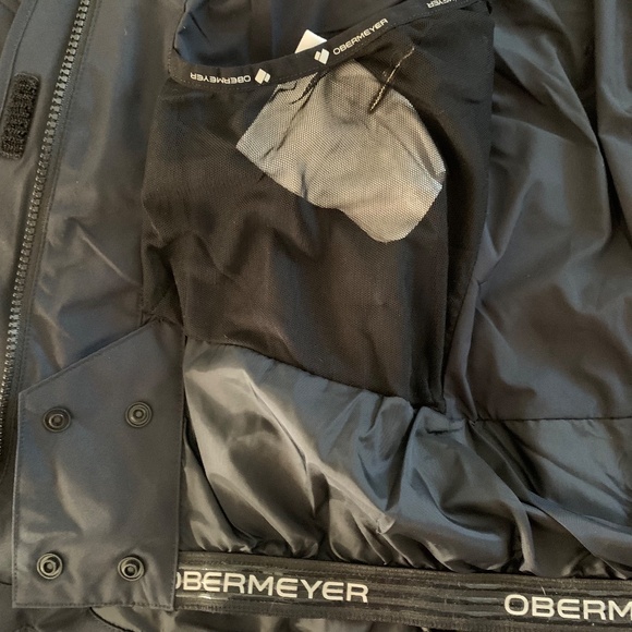 Obermeyer Women's Tuscany II Black Winter Ski Jacket Coat Insulated 8P NWT - Picture 4 of 11